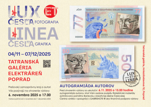 LUX ET LINEA 2025 pozvanka AUTOGRAMIADA AUTOROV
